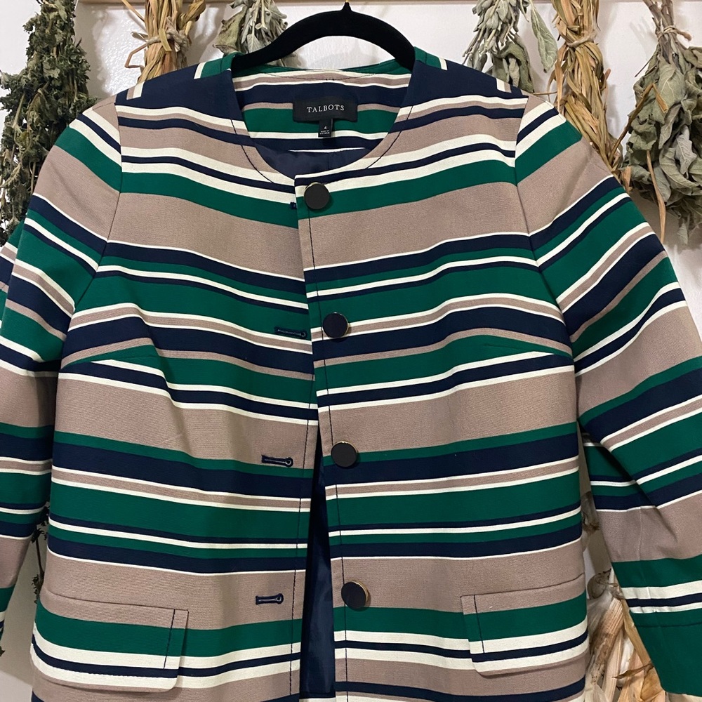 Talbots Striped Blazer size 4